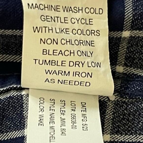 Johnnie O Mitchell Button Down Checkered Shirt Size XX Large New - Picture 13 of 16